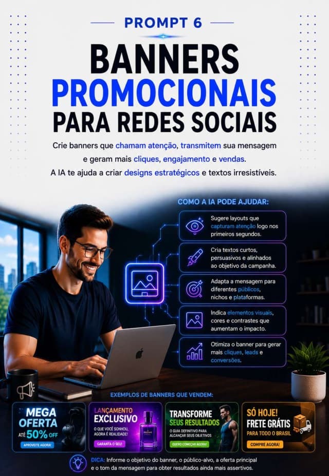 Bônus, Prompt 6: Banners promocionais para redes sociais