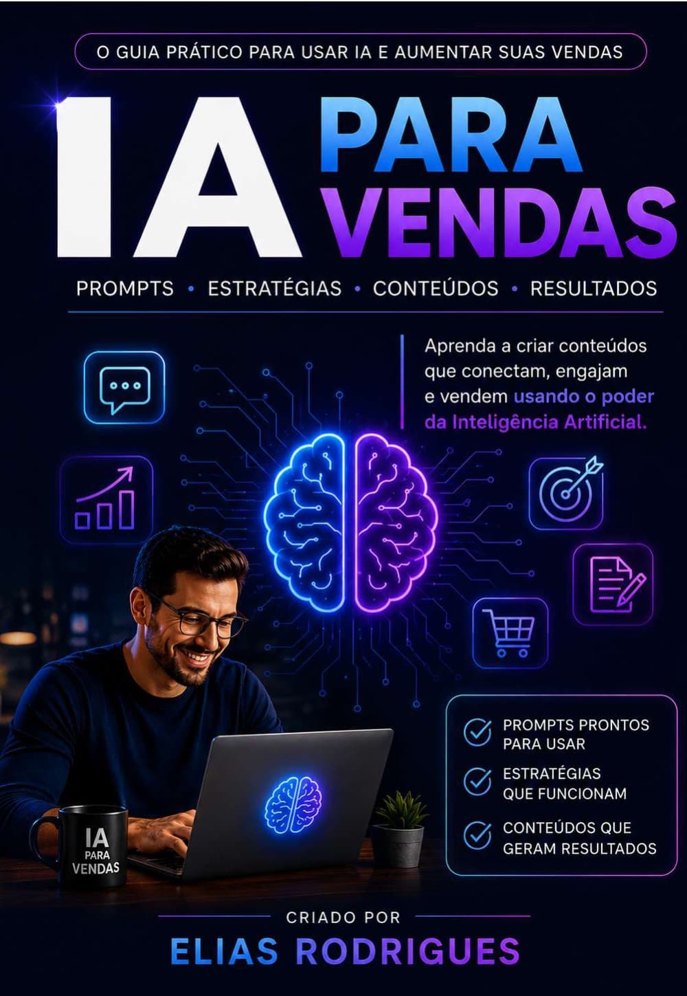 Capa do e-book IA Para Vendas